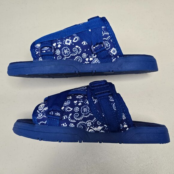 DRACO Slides Mens Shoes Size 10.5, 11, 11.5 Blue Sandals Bandana + Bag NEW